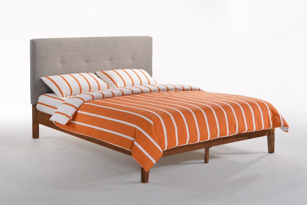 Paprika P-Series Platform Bed - 4 Wood Leg Colors Available