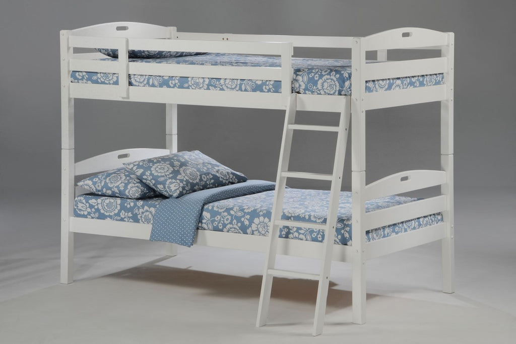 Sesame Twin over Twin Bunk Bed White