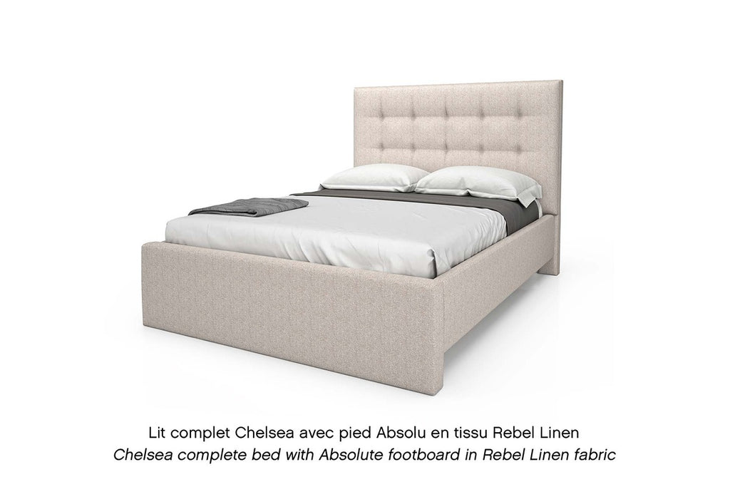 Chelsea Upholstered Fabric Bed