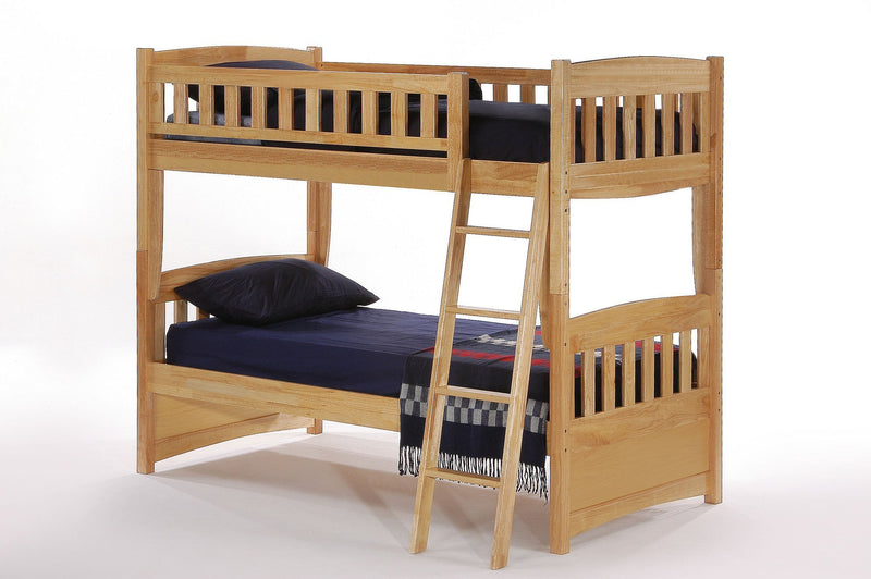 Cinnamon Twin Over Twin Bunk Bed